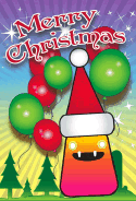 Balloons and Monster Christmas Card