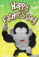 Gorilla Father's Day Card