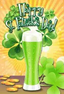 Green Beer St Patrick's Day Card