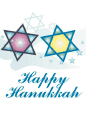 Hanukkah Card with Star of David (small)