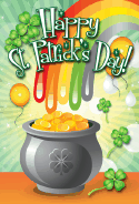Pot of Gold St Patrick's Day Card