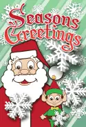 Seasons Greetings Santa Claus Card
