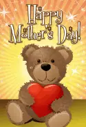 Teddy Bear Mother's Day Card