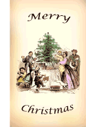 Victorian Family Christmas Card