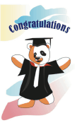Graduation Card with Panda