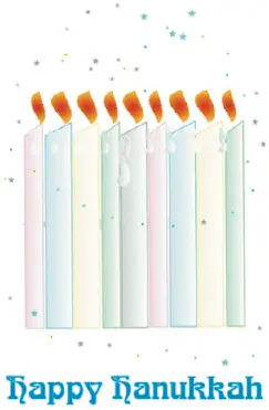 Hanukkah Card with Candles Greeting Card