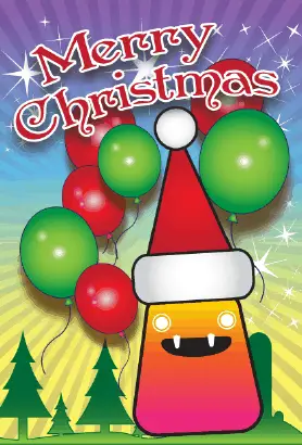 Merry Christmas Elf Card Greeting Card