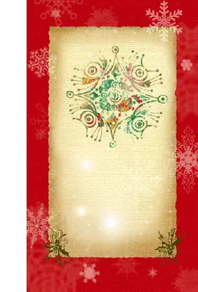 Snowflake Holiday Card Greeting Card