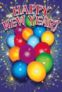 Balloons New Years Card