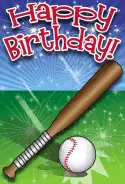 Baseball Birthday Card