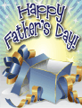 Blue and Gold Gift Small Father's Day Card