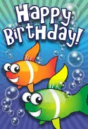 Clown Fish Birthday Card