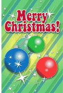 Colorful Ornaments Christmas Card