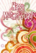 Colorful Swirls Mother's Day Card