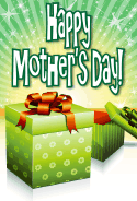 Flowered Green Box Mother's Day Card