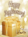 Golden Gift Small Anniversary Card