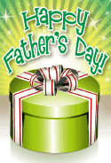 Green Box Father's Day Card