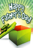 Green Gift Father's Day Card