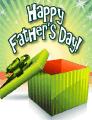 Green Gift Small Father's Day Card