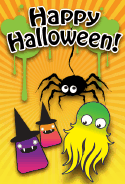 Happy Halloween Spider Card