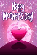 Heart in the Moonlight Mother's Day Card