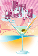 Martini on the Beach Mother's Day Card
