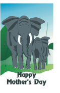 Mother's Day Card with Elephants