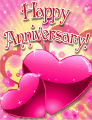 Pair of Hearts Small Anniversary Card