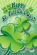 Shamrock St Patrick's Day Card