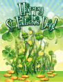 Shamrocks Small St Patrick's Day Card