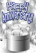 Silver Gift Anniversary Card