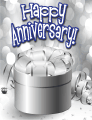 Silver Gift Small Anniversary Card