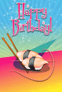 Sushi Aoyagi Birthday Card