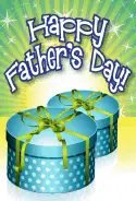 Two Blue Boxes Father's Day Card