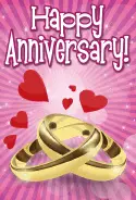 Two Rings Anniversary Card