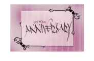Pink Anniversary Card