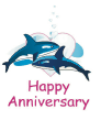 Anniversary Card with Whales (small)
