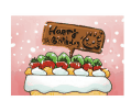 Birthday Card with Dessert (small)
