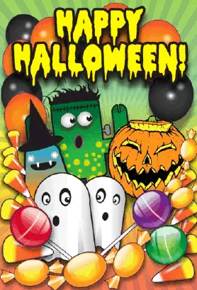 Busy Halloween Card Greeting Card