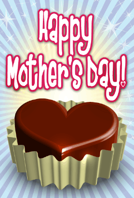 Chocolate Candy Mother's Day Card Greeting Card