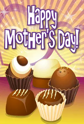 Chocolate Truffles Mother's Day Card Greeting Card