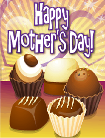 Chocolate Truffles Small Mother's Day Card Greeting Card