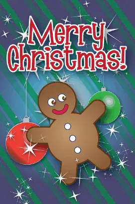 Christmas Gingerbread Card Greeting Card