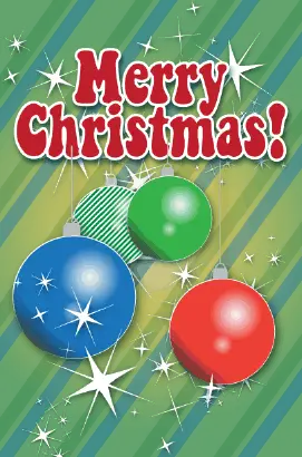 Christmas Ornaments Card Greeting Card