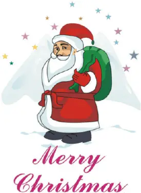 Christmas Card with Santa Greeting Card