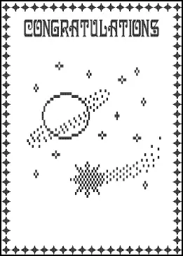 Dot Matrix Congratulations Greeting Card