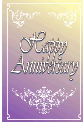 Fancy Anniversary Card Greeting Card