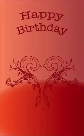 Fancy Birthday Card Greeting Card