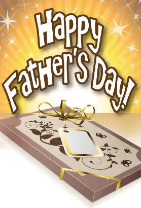 Fancy Box Father's Day Card Greeting Card