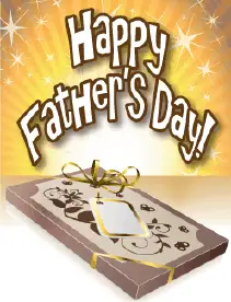 Fancy Box Small Father's Day Card Greeting Card